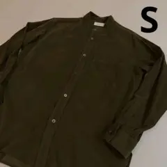 アダムエロペ コーデュロイシャツ カーキ Sサイズ