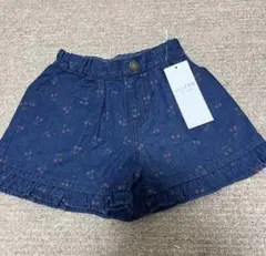 ショートパンツ　デニム　さくらんぼ　ハート　anyFAM 100