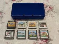 Nintendo 3DS コバルトブルー + ゲームカートリッジ8本