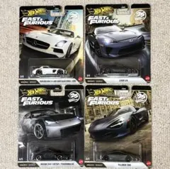 ホットウィール ワイルドスピード 4種セット　_　FAST & FURIOUS