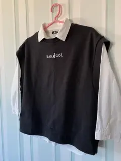 KANGOLカンゴール☆スウェットベストシャツ付150