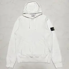 2023AW ストーンアイランド ジップアップ パーカー ホワイト L【美品