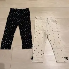 petit main レギンスパンツ 90cm 2点セット