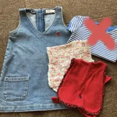 ジャンパースカート　ワンピース　スタイ　ポロラルフローレン