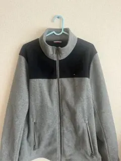 TOMMY HILFIGER グレー・ネイビー フリースジャケット M