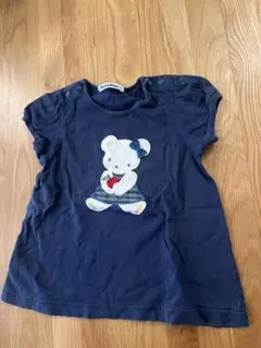 familiar ファミリア くま 犬 アップリケ Tシャツ 80 - メルカリ