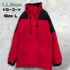 80s~90sLLBeanエルエルビーンマウンテンパーカー刺繍ロゴドローコード