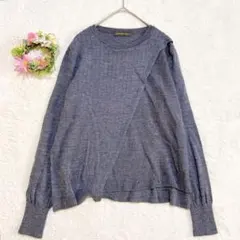 ウール100% 【グリニッチアベニュー】 アシンメトリー セーター ニット 9号