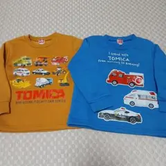 トミカミニカー プリント トップス 2枚セット