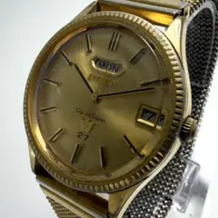 CITIZEN クリスタル セブン 自動巻き時計 シルバー/ブラウン - メルカリ