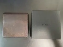 【値下げ】SYRINX「HITOE Fold」　二つ折り財布 ダークブラウンのサムネイル