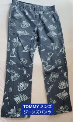 TOMMY スポーツプリント ネイビー