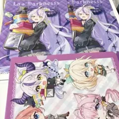gigo限定 holoX ホロライブ ラプラス・ダークネス クリアファイル 集合