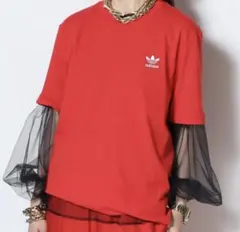 MUSE de Deuxieme Class adidas半袖Tシャツ レッドのサムネイル