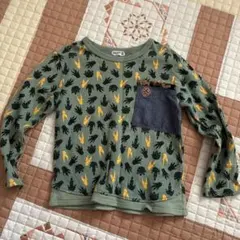 RAG MART 長袖カットソー 130cm 恐竜足跡柄