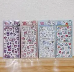 サンリオキャラクター　ドロップシール4セット