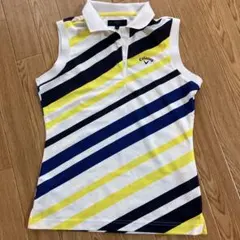 Callaway ストライプポロシャツ