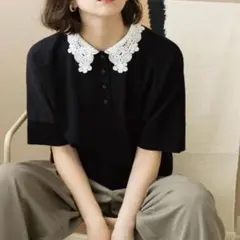新品 OPAQUE.CLIP 半袖ニット M