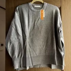 AMERICANHOLIC バイパチサイドスリットニットプルオーバー M グレー