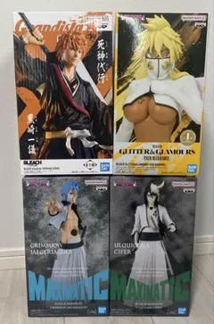 BLEACH　黒崎一護　グリムジョー　ウルキオラ　ハリベル　フィギュア 黒崎一護 グリムジョー ウルキオラシファー ティアハリベル ブリーチ