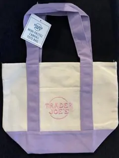 Trader Joe's ミニパステルキャンバストート　スプリング限定　トレジョ