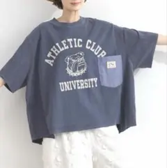 新品 タグ付 ルピリアン ヴィンテージライク Tシャツ コットン ネイビーのサムネイル