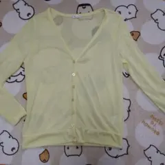 夢展望 Newlyme 接触冷感 長袖カーディガン LLサイズ 黄 夏のサムネイル