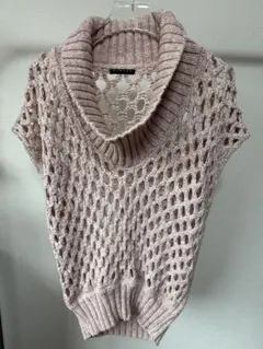 SISLEY 網目編みオーバーサイズニットベスト