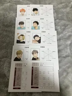 ハイキュー コンプリートセット 体力測定 記録表ポストカード