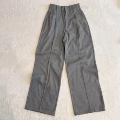 ブラッシュドジャージーワイドパンツ　GU　221-347583　グレー　S