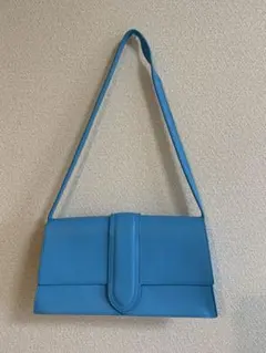 JEANASIS 水色　フラップ付きハンドバッグのサムネイル