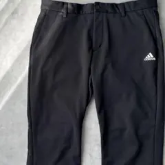 15133 アディダス 刺繍ロゴ ゴルフパンツ 黒色