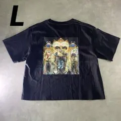 最安値✨ほぼ新品✨マイケルジャクソン DANGEROUS Tシャツ 黒 L 短丈のサムネイル