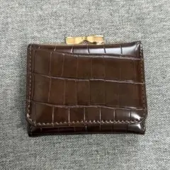 CLEA クロコ型押し 三つ折り財布
