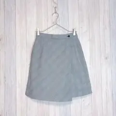 【QUIMILI】ゴルフウェア スカートパンツ キュロット チェック柄 グレー