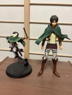 進撃の巨人 フィギュア エレン リヴァイ 2体セットのサムネイル