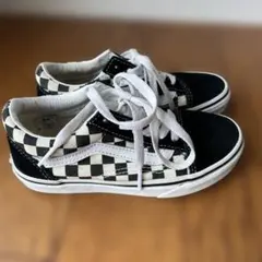 Vans チェッカー　スニーカー　18.5