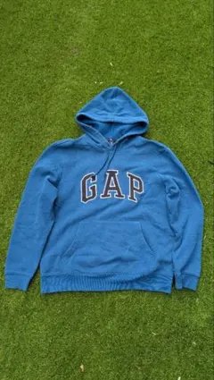 00s y2k GAP 青 パーカー Sサイズ