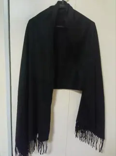 カシミア ショール ストール ブラック②
