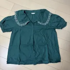 ehka sopo グリーン ブラウス