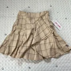 【8663】LOVE RABBY プリーツスカート　新品　140cm ベージュ
