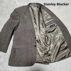Stanley Blacker ヘリンボーン柄 テーラードジャケット ブラウンのサムネイル
