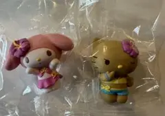 ガチャガチャフィギュア マイメロディ・ハローキティ
