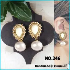 NO.246◡̈*✡Embroidery Beads