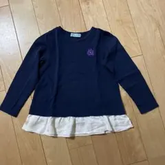 hakka kids 長袖カットソー 120 ネイビー