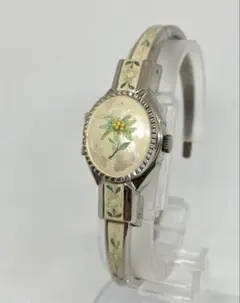 André Mouche アンドレムッシュ 花柄 アナログ腕時計