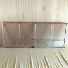 アンティーク 木製窓 木製窓枠 ガラス窓 木製引戸 ガラス戸 建具 昭和 レトロ