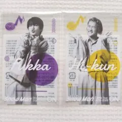 岩本照＆深澤辰哉　クリアステッカー　2枚セット　(SnowMan)