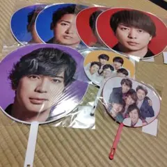 嵐 Anniversary Tour 5×20　団扇　大野智、櫻井翔、松本潤