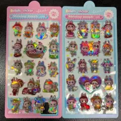 Labubu ラブブ シール 2枚セット